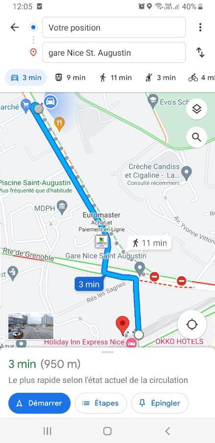 Appartements Renove 2023 Proche Aeroport 5Min, Gare Sncf 2 Min, Tramway Au Pied De L'Immeuble , Parking Possible, Renovated Apartments 2023 Near The Airport 5 Min, Train Station 2 Min, Tram Next To The Building 1 Min, Parking Possible Nice Buitenkant foto